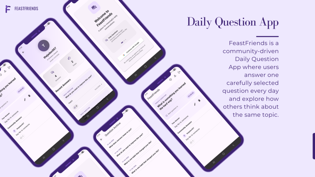 feastfriends Daily question App for Community