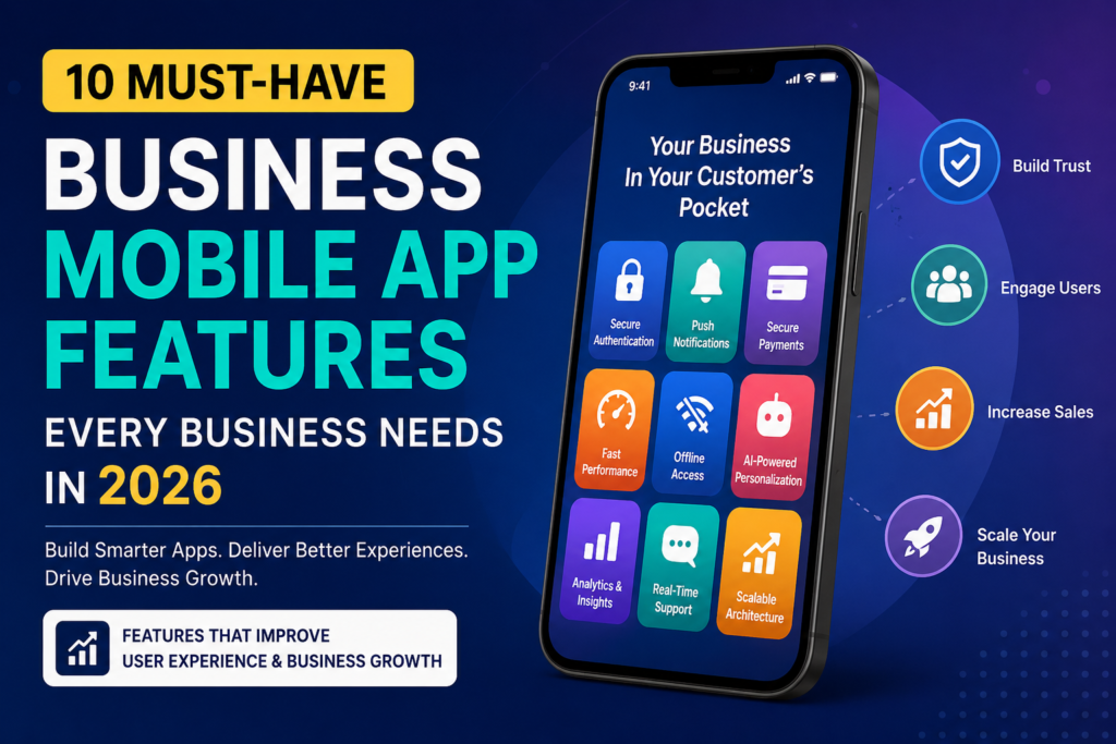 10 must-have business mobile app features